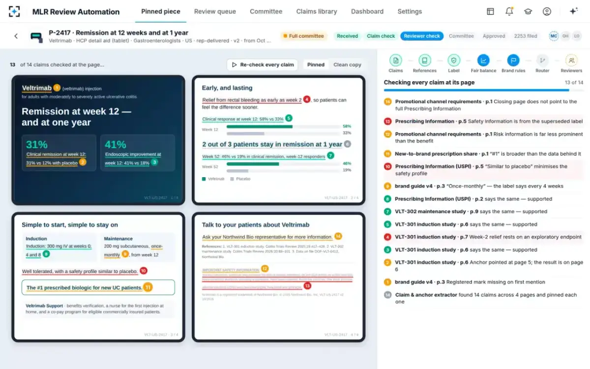 MLR Review Automation — Checking every claim at its page