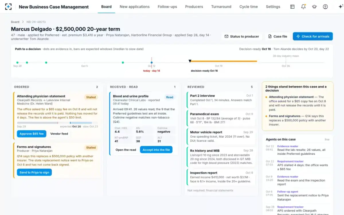 New Business Case Management — The case