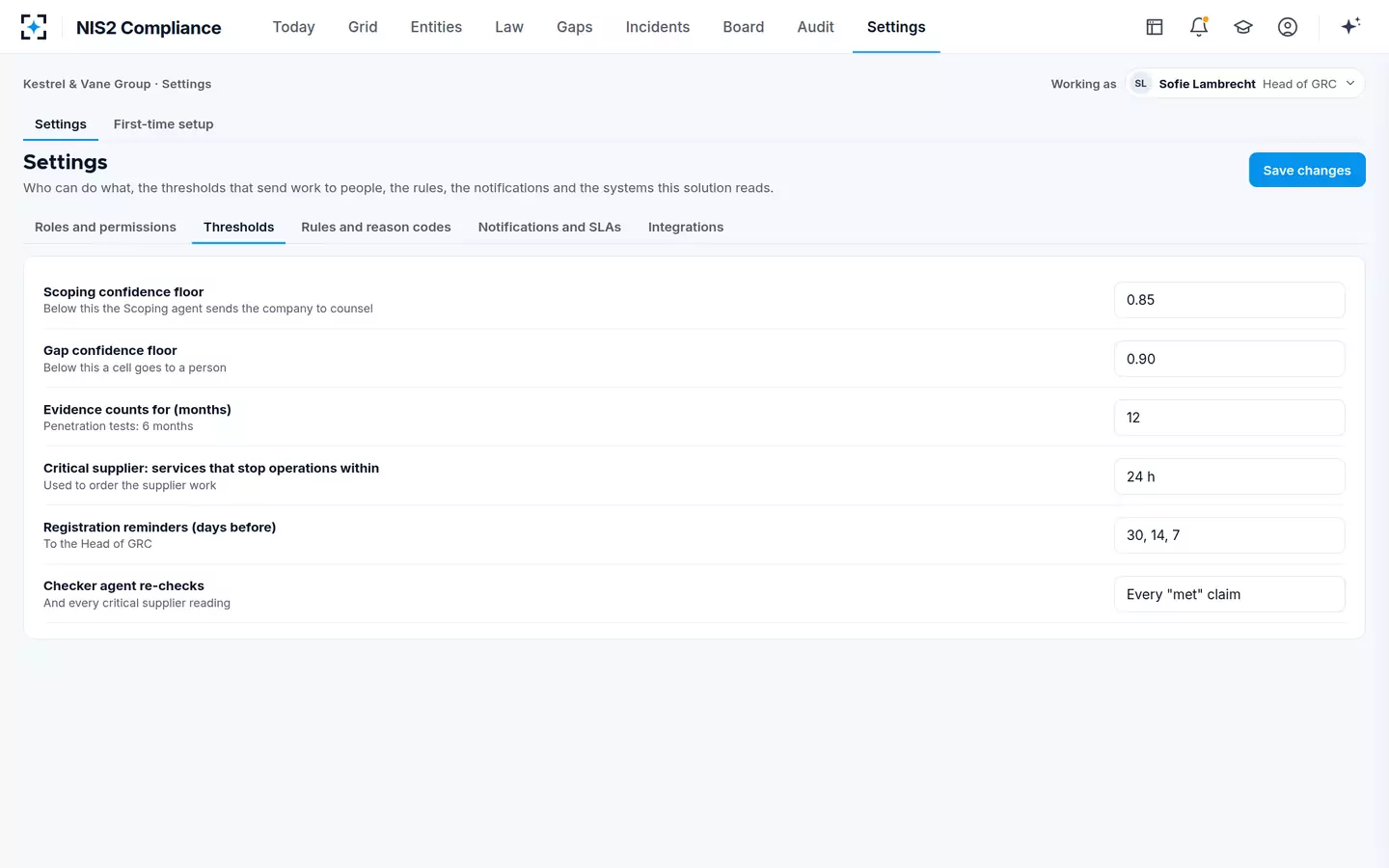 NIS2 Compliance — Your thresholds