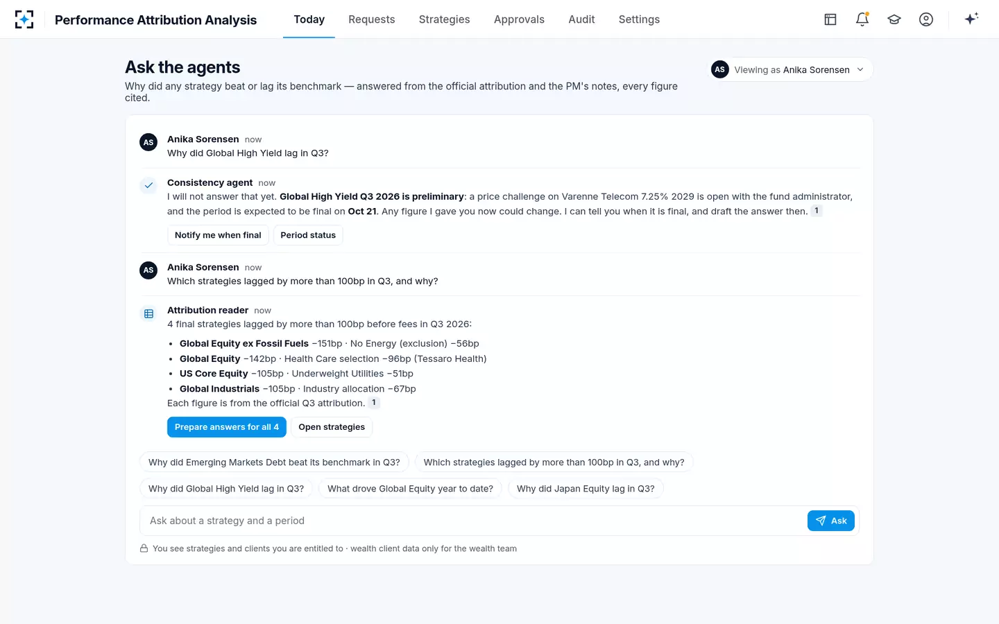 Performance Attribution Analysis — Ask the agents