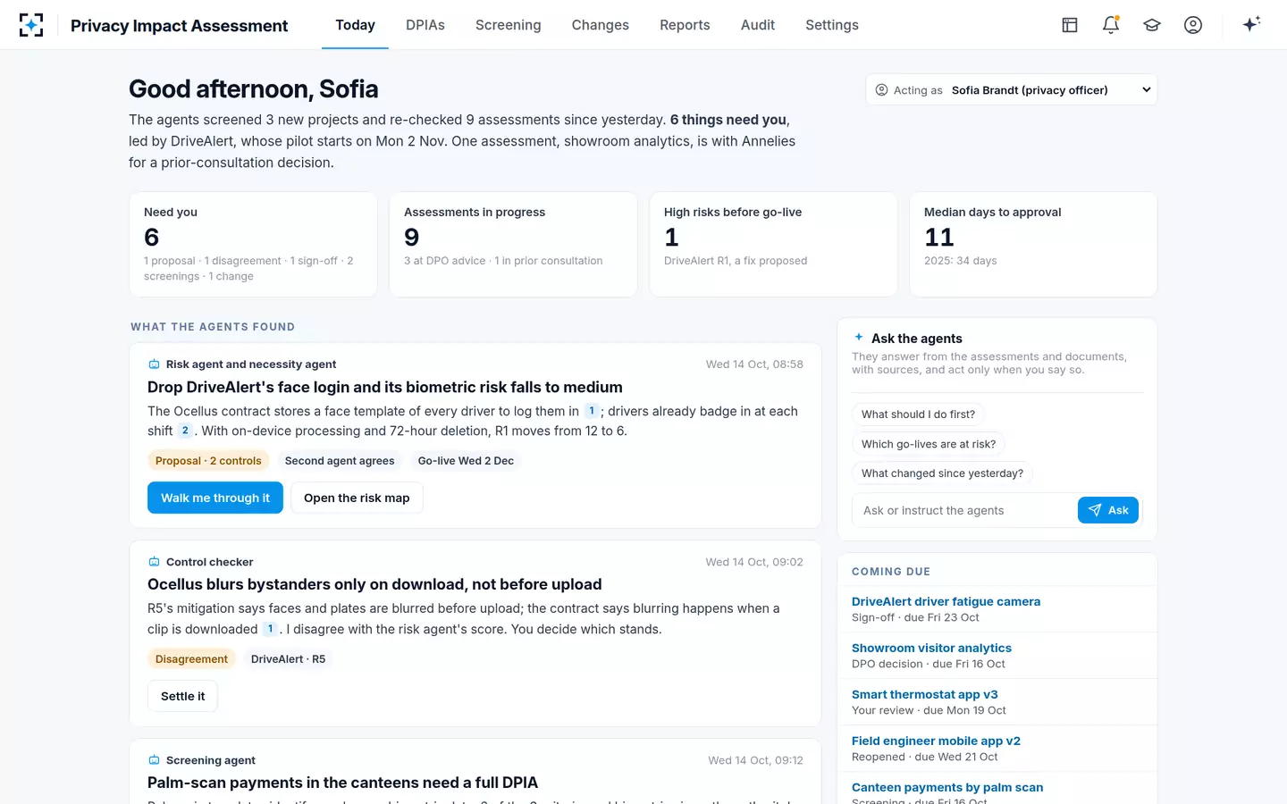 Privacy Impact Assessment — Today