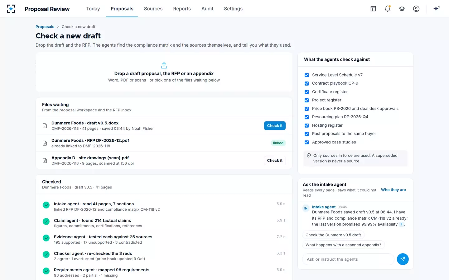 Proposal Review — Check a new draft