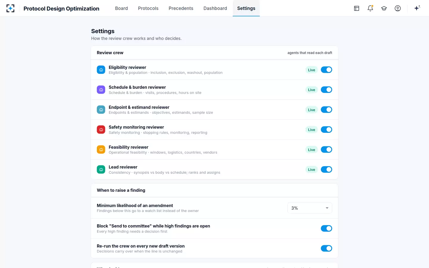 Protocol Design Optimization — Your rules