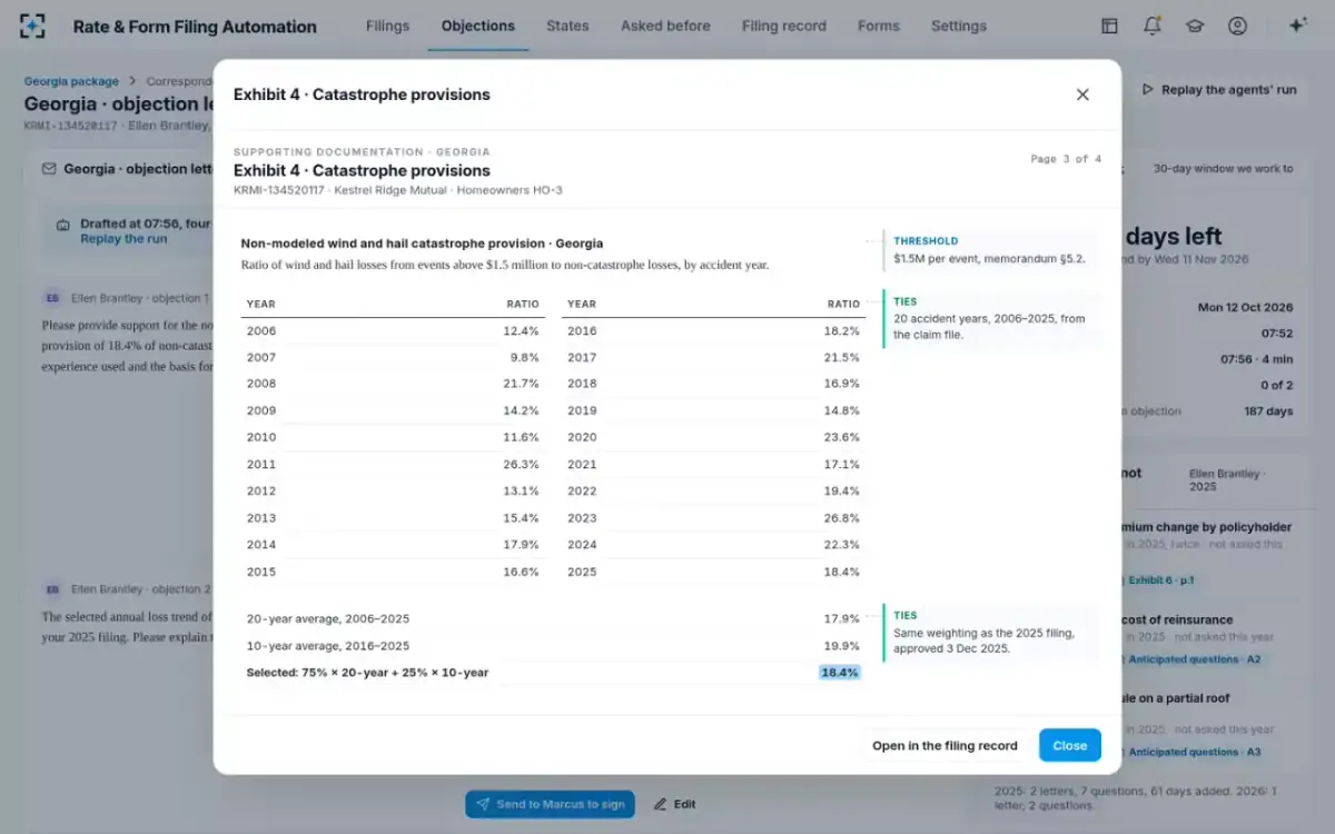Rate & Form Filing Automation — The cited page