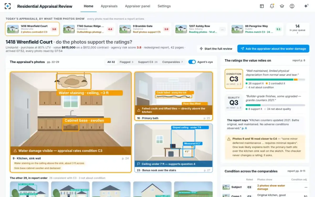 Residential Appraisal Review — The appraisal’s photos