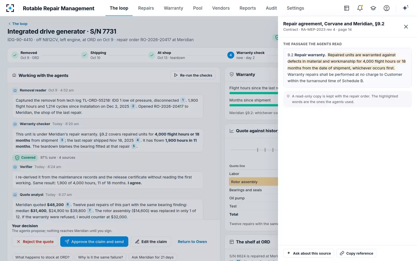 Rotable Repair Management — The clause behind the finding