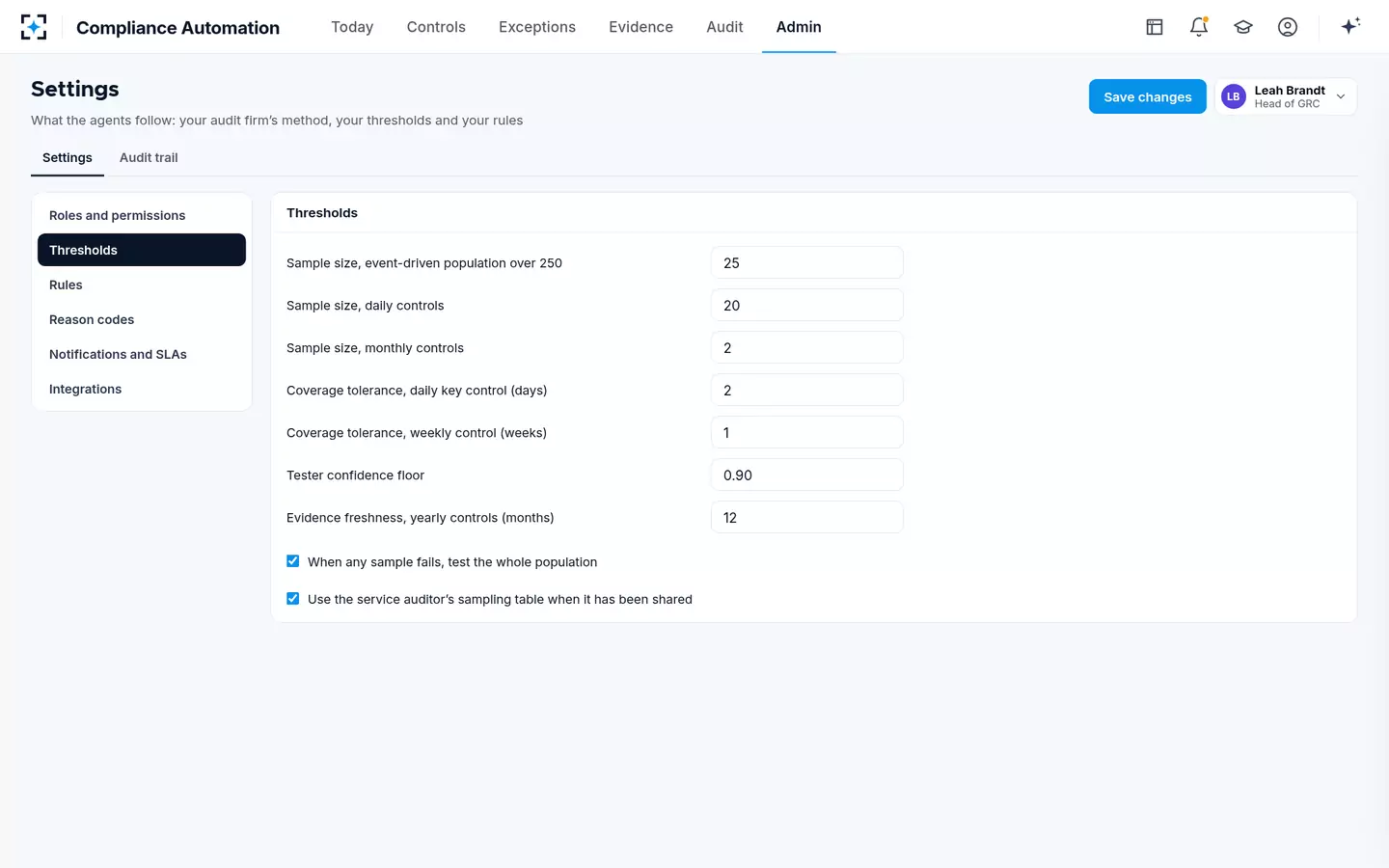 Compliance Automation (SOC 2 & ISO 27001) — Your rules