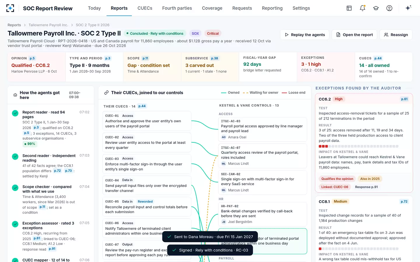 SOC Report Review — Signed