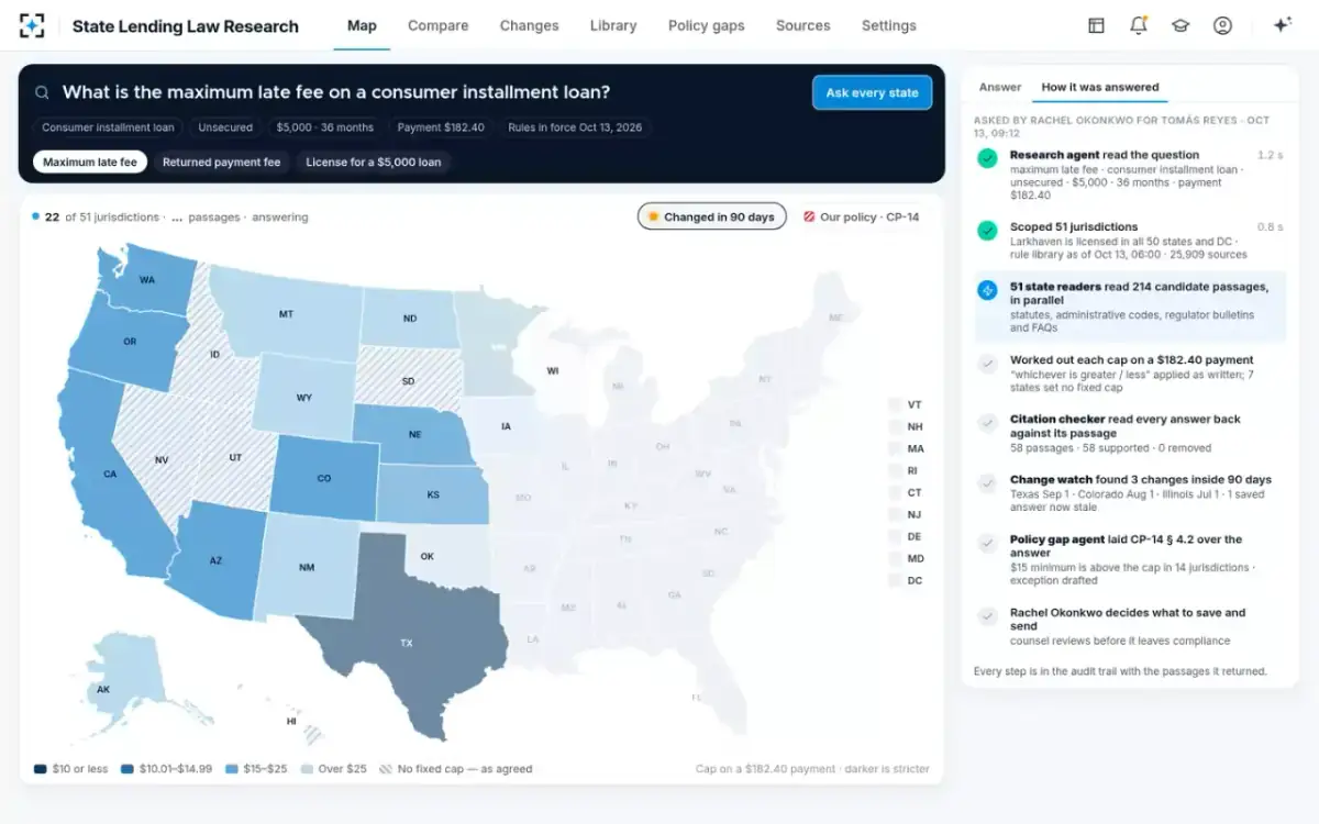 State Lending Law Research — Answering every state