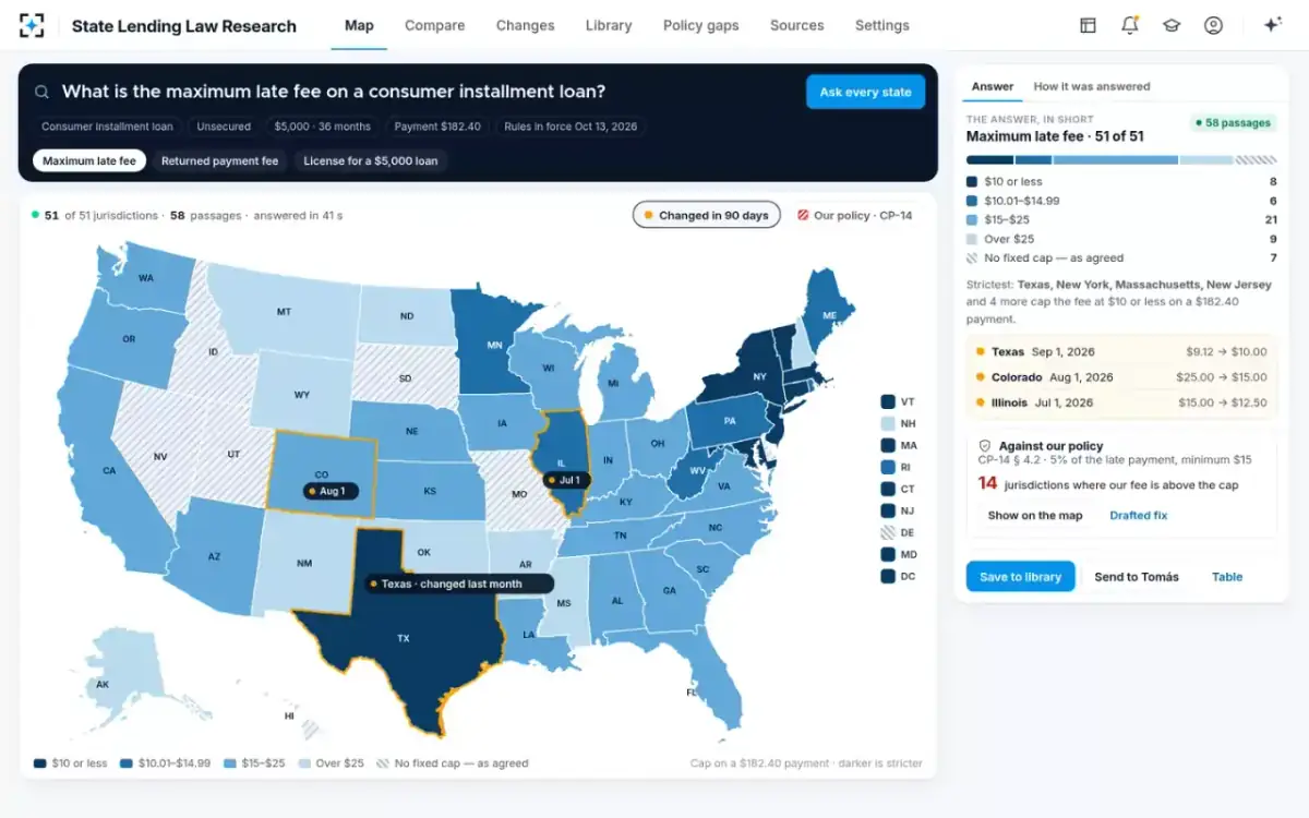 State Lending Law Research — The answer map