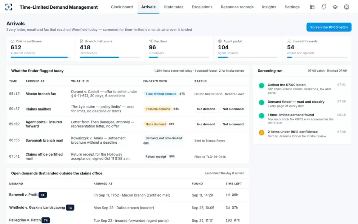 Time-Limited Demand Management — Arrivals