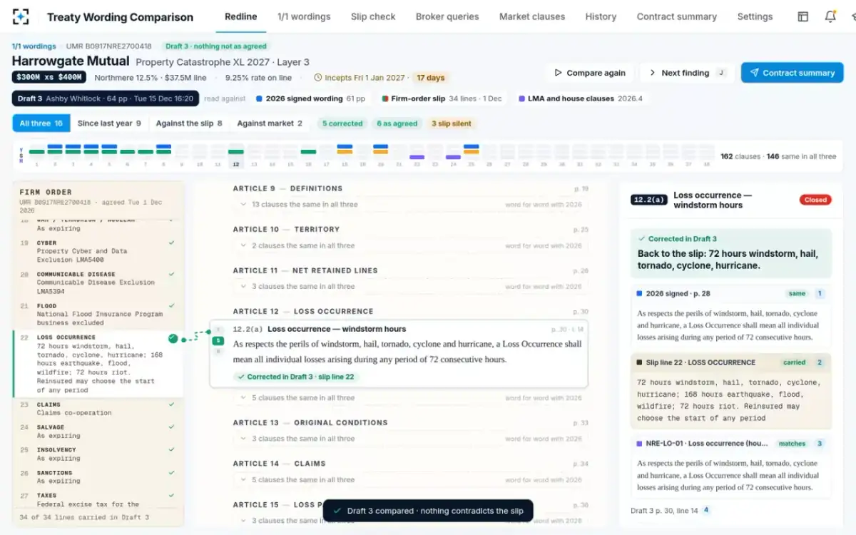 Treaty Wording Comparison — Draft 3, compared