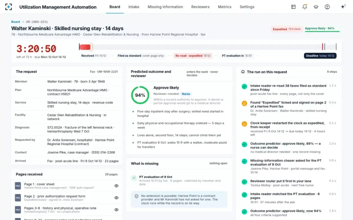 Utilization Management Automation — Records in
