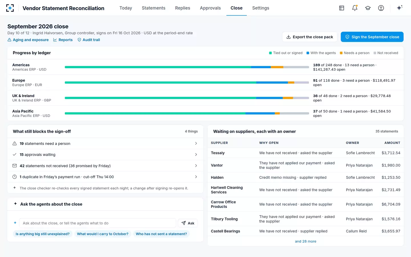 Vendor Statement Reconciliation — The month-end close