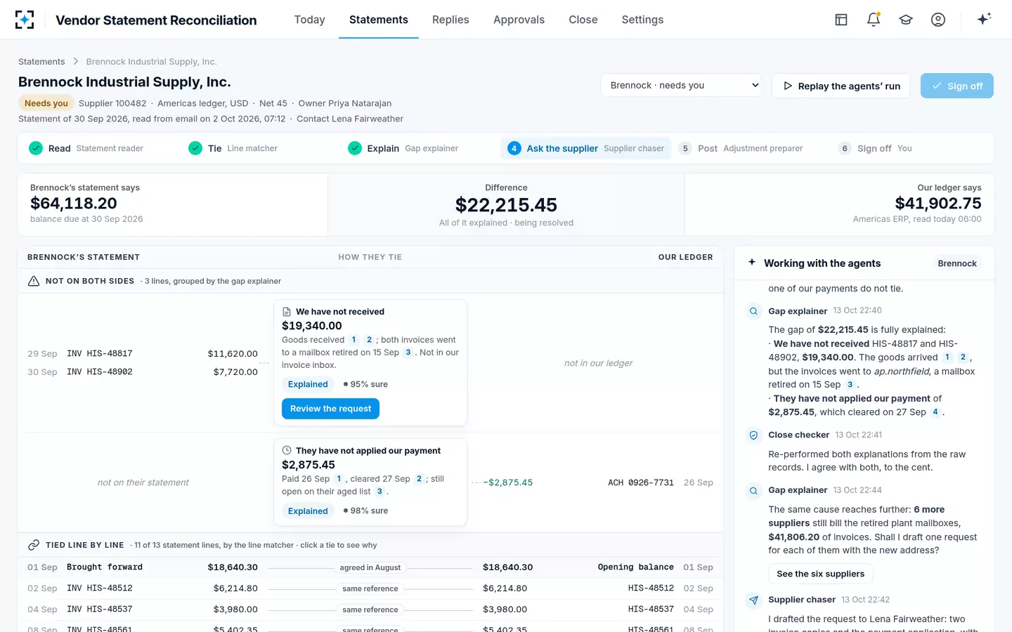 Vendor Statement Reconciliation — The statement mirror